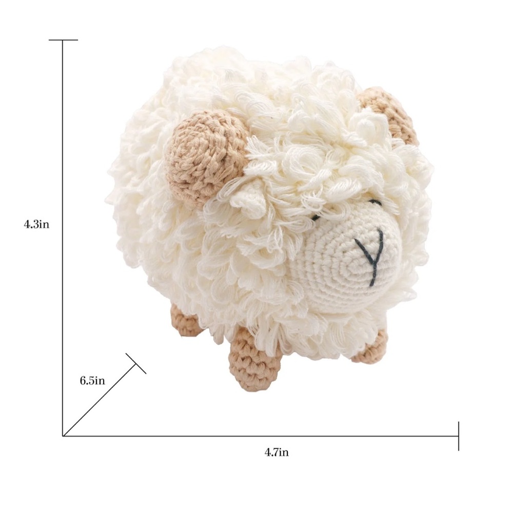 Hands Craft - Handmade Crochet Doll: Mr. Shallis the Sheep NWT